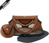 Deryan Peuter Luxe Campingbedje – Inclusief zelfopblaasbare matras - Caramel