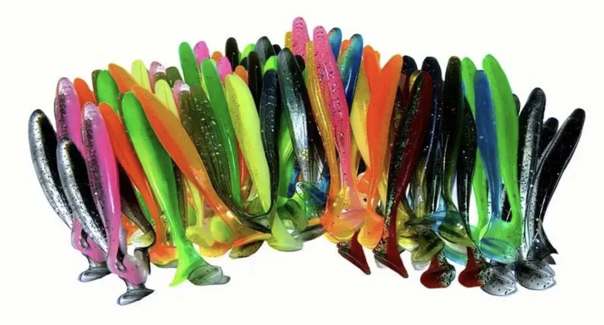 Kunstaas - Softbait - mix set van 10 - Robust Tools - 5cm