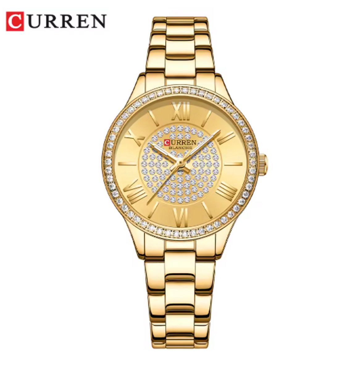 Curren Horloge - Vrouwen - Goudkleurig - Model 9084 - Elegant Dameshorloge - Perfect Cadeau