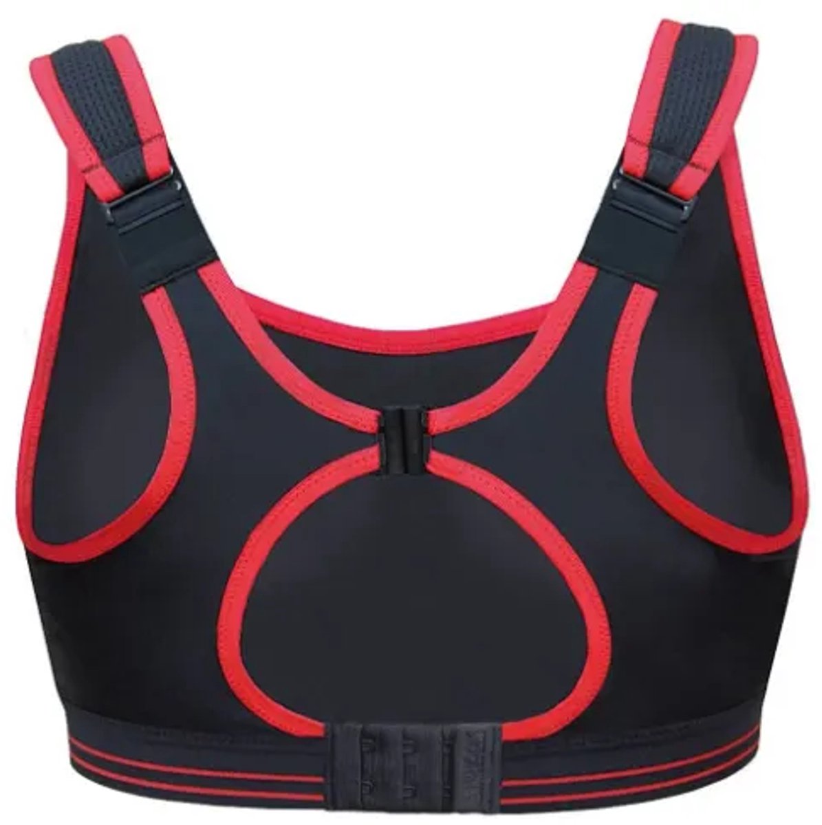 Shock Absorber Ultimate Gym S002Z sport Beha Kleur Zwart met rode bies Maat 65G
