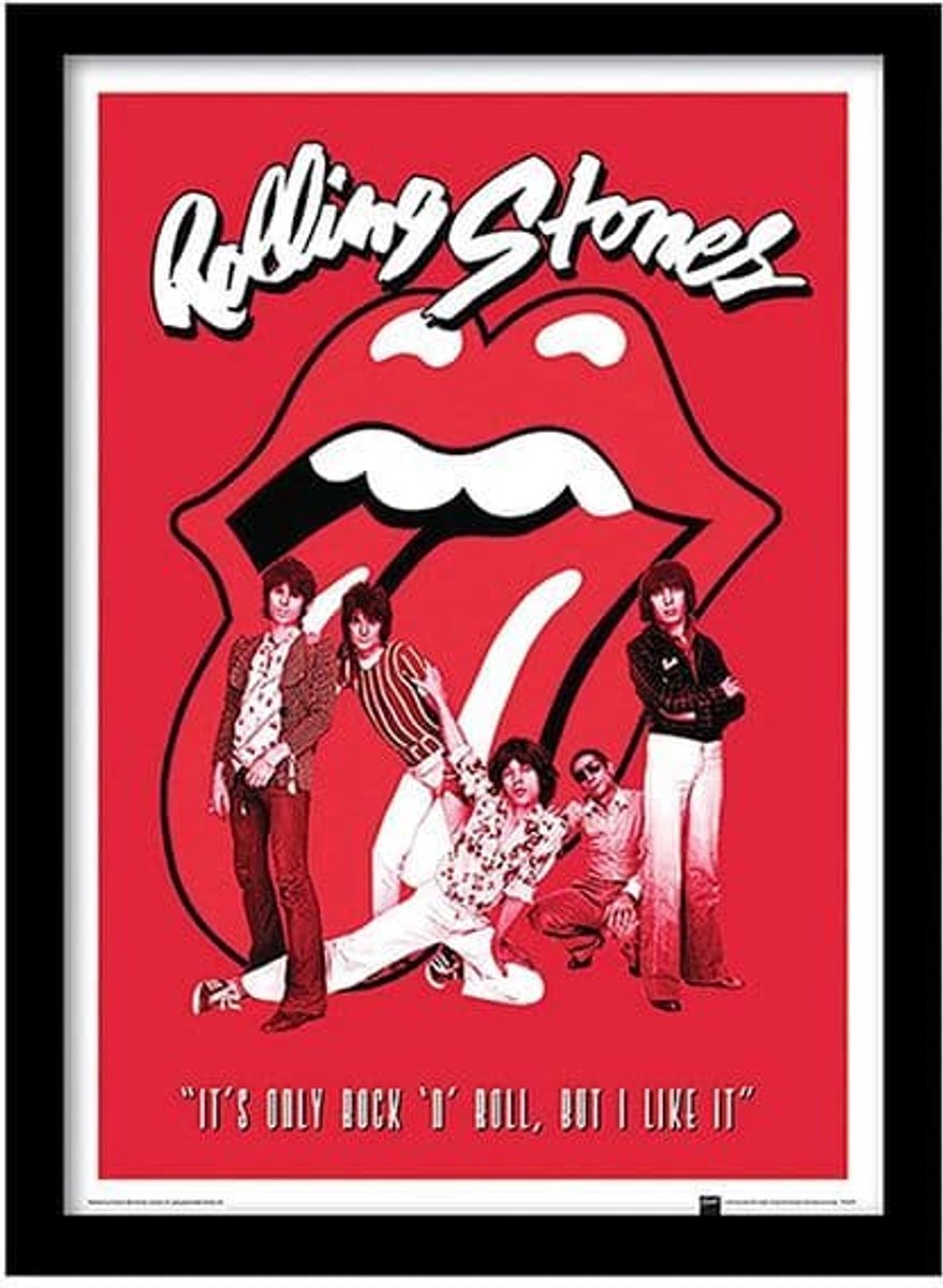 The Rolling Stones (It's Only Rock 'N' Roll) ingelijste print