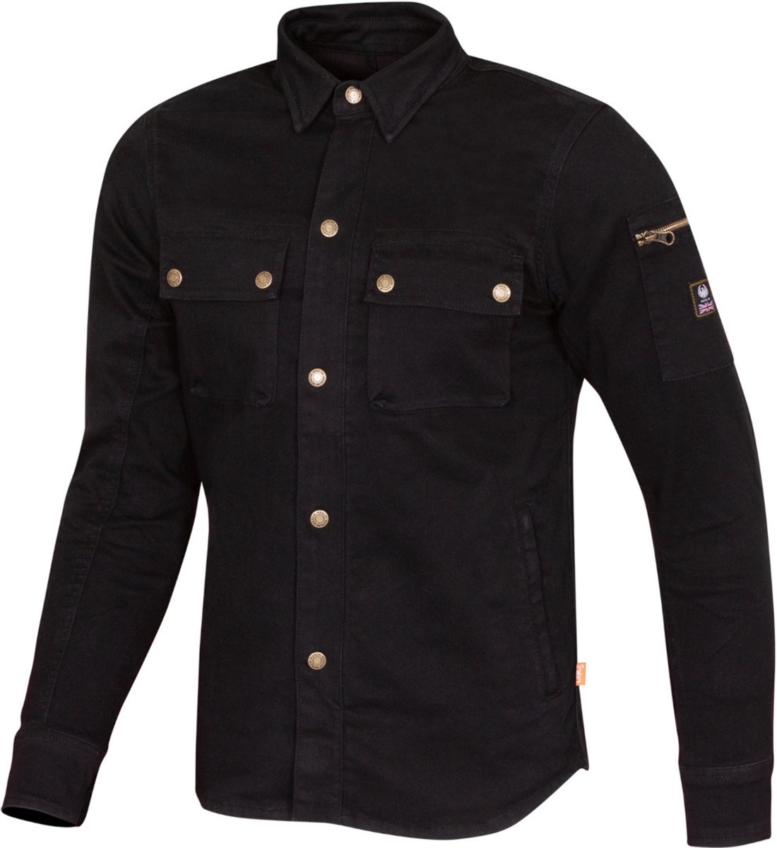 Merlin Brody D3O Zwart Single Layer Motorshirt - Jas