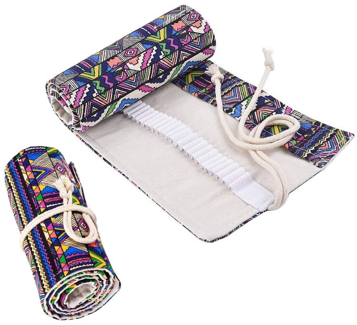 Ibenzoa® Ruime Opbergoplossing voor Schrijfsels en Kunstmaterialen – Canvas met Linnen Voering