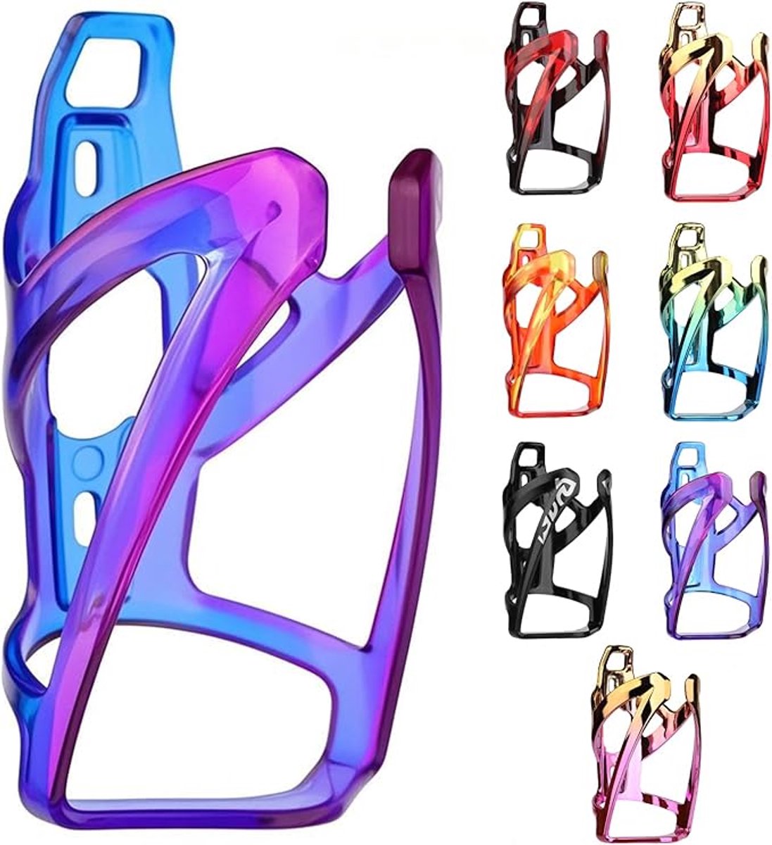 S&Dshopline® Flessenhouder fiets bekerhouder fiets met schroeven lichtgewicht fietsen fiets waterfleshouder voor straat, mountainbike (blauw violet)