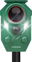 Vulpes Goods® Verjager - Ultrasone Kattenverjager op zonneenergie - Kattenschrik - Marterverjager - Dierenverjager - Waterdicht IP65 - Bewegingssensor, LED flitslichten & 5 Standen - Afweermiddel voor Ongedierte - Premium Versie
