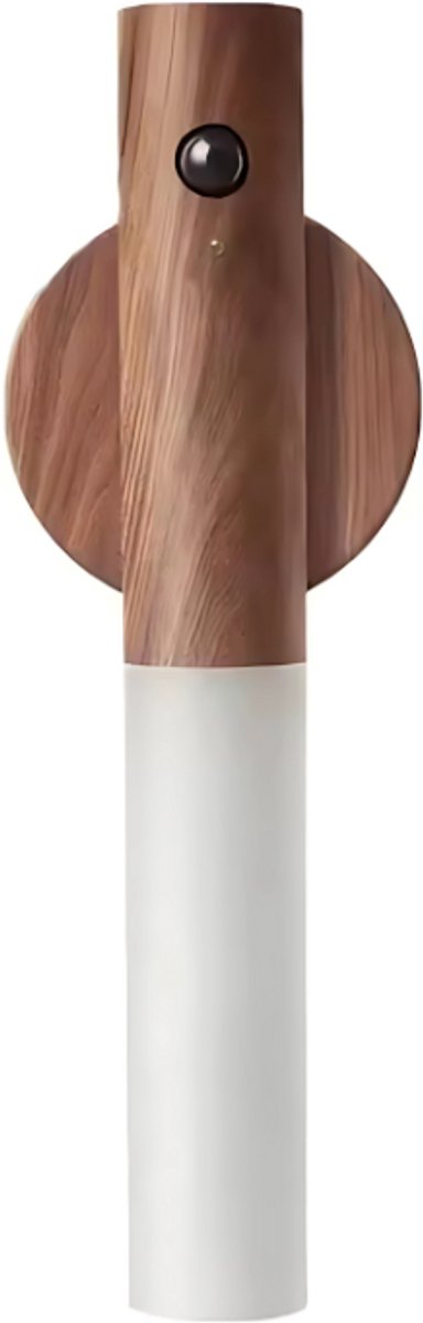 S4D® - Slimme LED Lamp - Kastverlichting - Bewegingssensor Lamp - Kastverlichting Met Bewegingssensor - Dimbaar en Draadloos - Warm, Natuurlijk en Wit Licht - Multifunctioneel - Donker Houtkleur