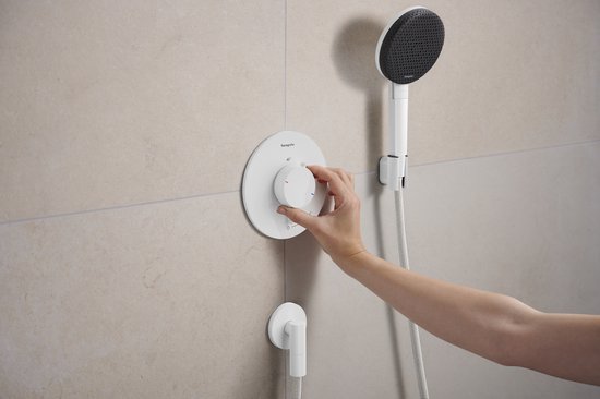 AXOR Douchehouder: AXOR One, Wandhanddouchehouder voor doucheslangen met een cilindrische moer