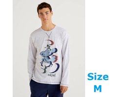 Wandelende smurf Smurfen T-shirt - Benetton - Long Fiber Cotton - Maat M
