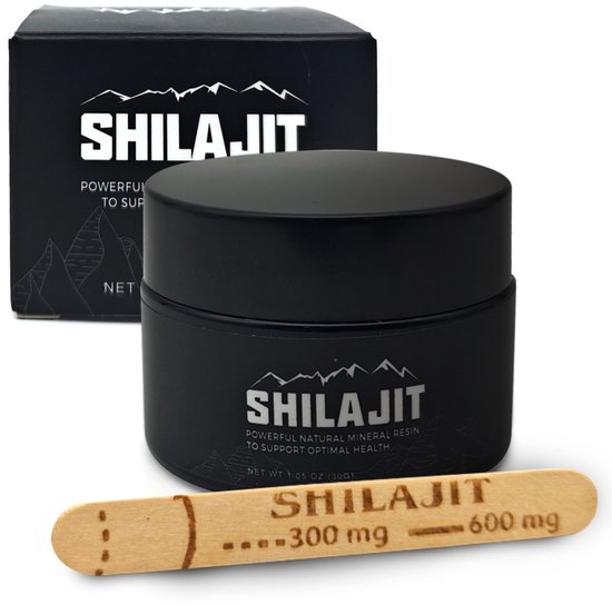 Premium Himalaya Shilajit Resin 30g – 100% Zuivere Shilajit met Fulvinezuur & Mineralen – Voor Energie, Focus & Vitaliteit – Met Maatschepje