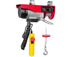 Elektrische Takel 550 Lbs Capaciteit 510w 220v Stalen Kabel Lier 14ft Afstandsbediening 40ft Hefhoogte Koperen Motor voor Garage Magazijn Fabriek