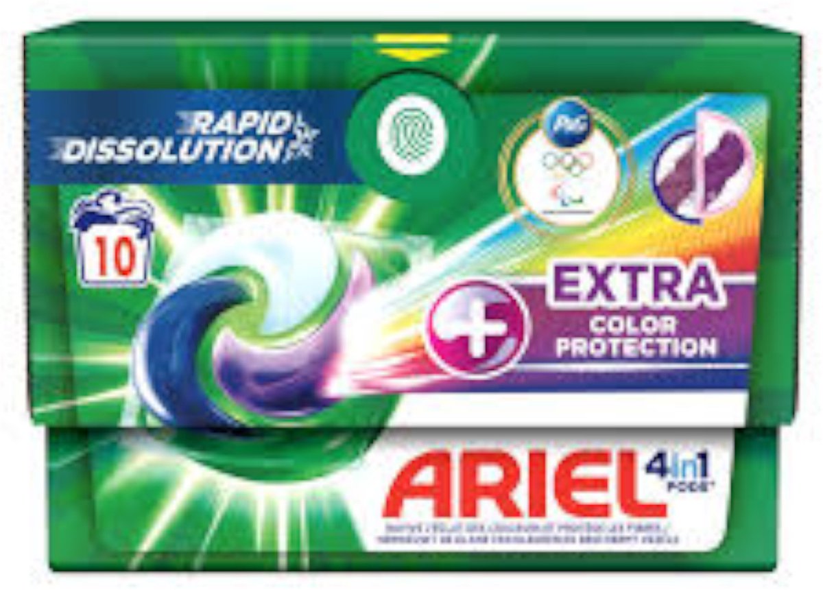 Goedkoopste Ariel Original - Extra Kleurbescherming - Wasmiddelcapsules - 4in1 Pods - Witte en Gekleurde Was - 10 Wasbeurten