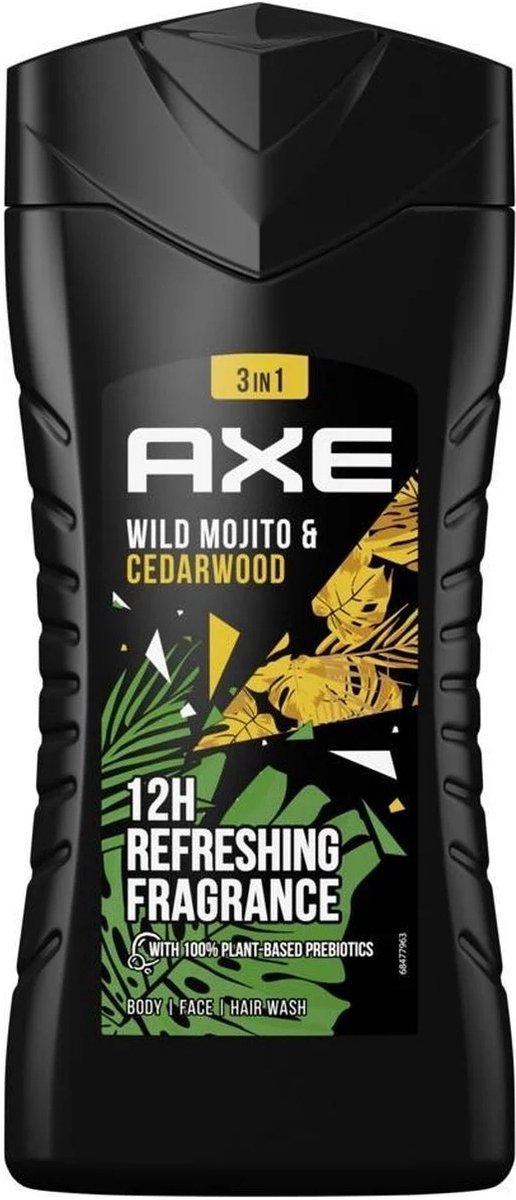 Goedkoopste Axe Green Mojito & Cedarwood 3-in-1 Douchegel - 250 ml