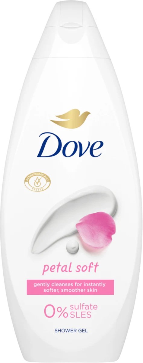 Goedkoopste Dove Petal Soft - Douchegel - Sulfaatvrij - 250 ml