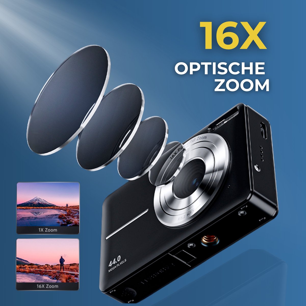 Vosoi model 2 camera met Full HD en 32GB thumbnail 3