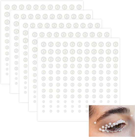 Lot De 30 Perles Strass Blanc – 4 Tailles (0.5 à 0.8 Cm), Neuf, Pour Créations