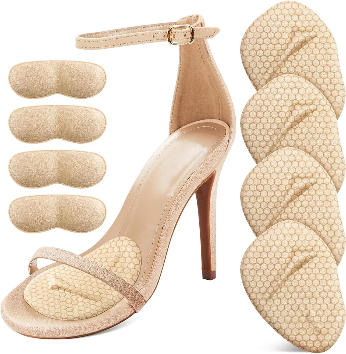 Metatarsal Pads voor dames - Hielkussentjes voor vrouwen - Bal voetkussens voor dames - Comfortabele hoge hakken - Pijnverlichting en comfort gedurende de hele dag.