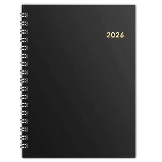 Huurdies - Agenda 2026 - A5 – Goudfolie – Hardcover - Weekoverzicht