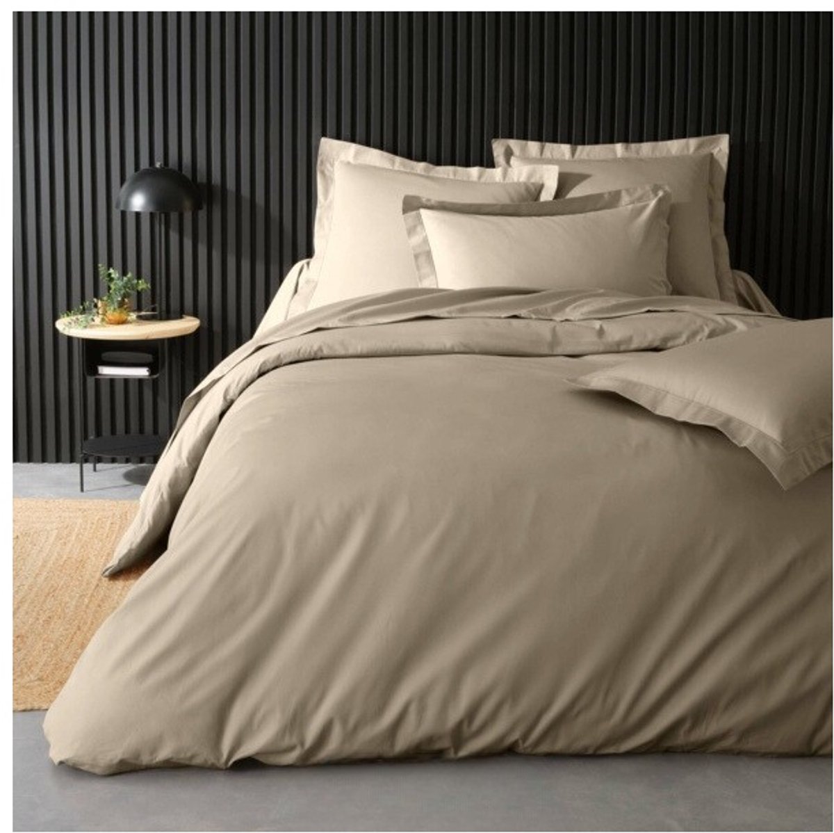 Effen Percale Dekbedovertrek - Luxe en Comfort Beddengoedset