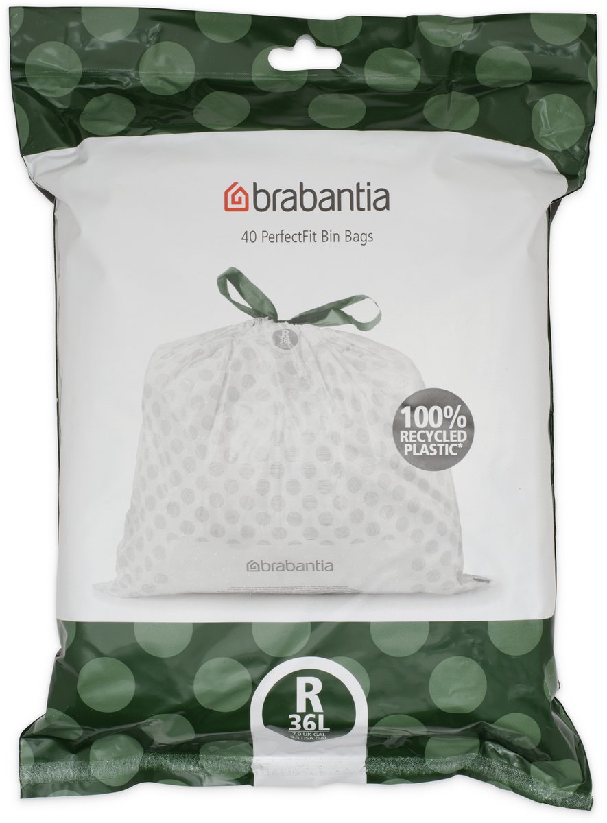 Goedkoopste Brabantia PerfectFit Vuilniszakken - 36 l - Code R - 40 stuks