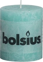 Bolsius Rustiekkaarsen 80x68 mm zeeblauw