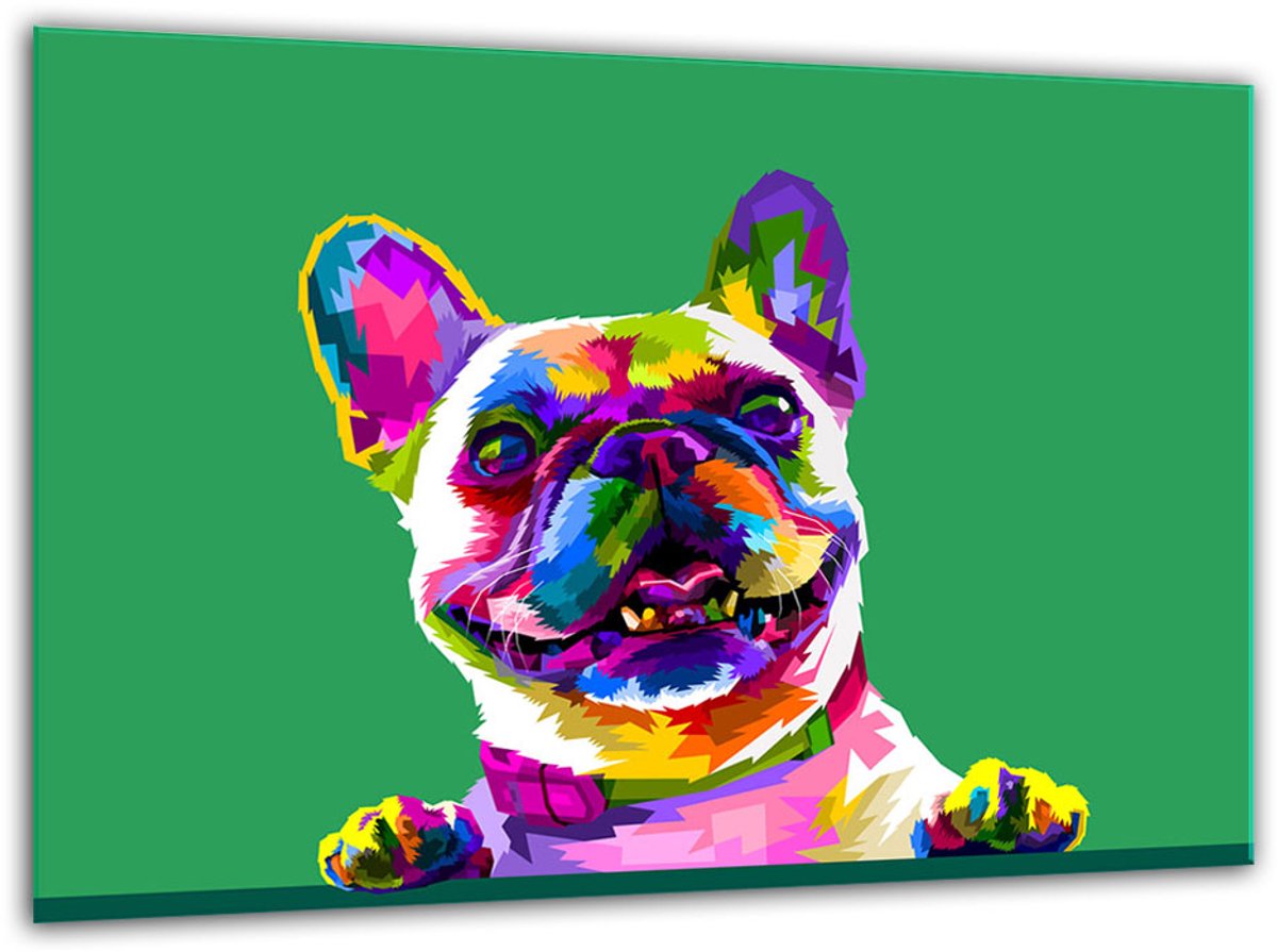 TMK ArtDeko - Snijplank - Geharden Glas - 30x22 cm - Hond