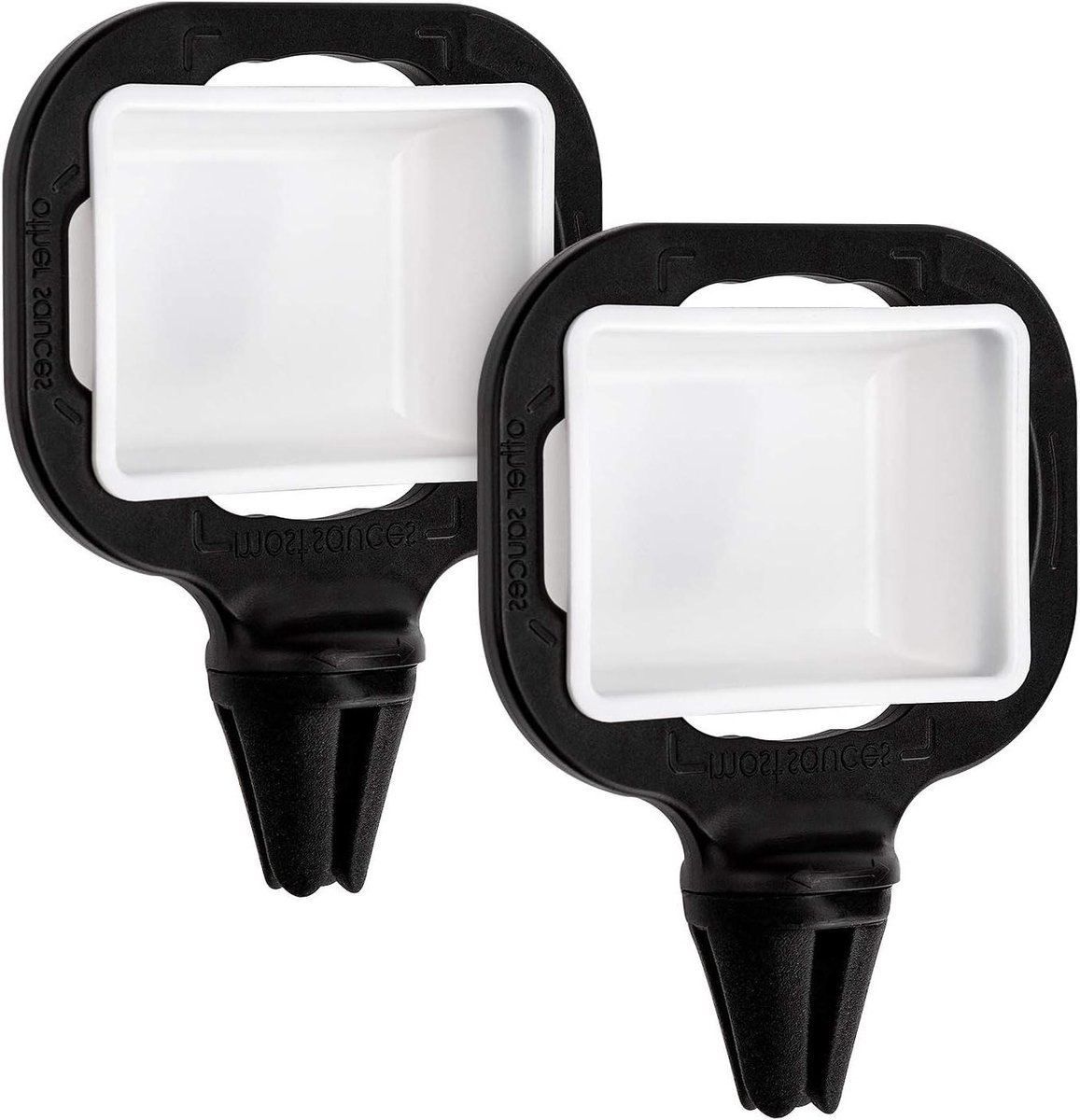 2 stuks In-Car Sauce Cup Holder Dip Set Ketchup Mini Dipping Cups - Auto Accessoires Saus Container voor Ventilatie van Voertuig (zwart)