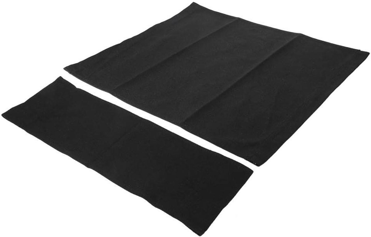 Vervangende Zitting en Rugleuning voor Canvas Director Chair - Duurzaam en Langdurig - 2 Stuks - Zwart - 52 cm x 42 cm