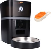Prime AnimalZ Automatische Voerbak met stoomborstel voor kat en hond - Voerautomaat Dispenser - voerbak kat Enkel - met Camera - Full HD 1080P Camera met night vision - Two-way Audio - 4L- Zwart