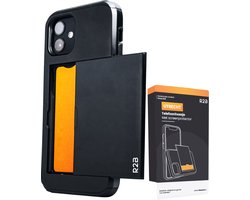 R2B Hoesje geschikt voor iPhone 11 met Pasjeshouder - 3 Pasjes - Screenprotector - Telefoonhoesjes - Gsm Hoesje geschikt voor iPhone 11 - Phone Case - Model Utrecht