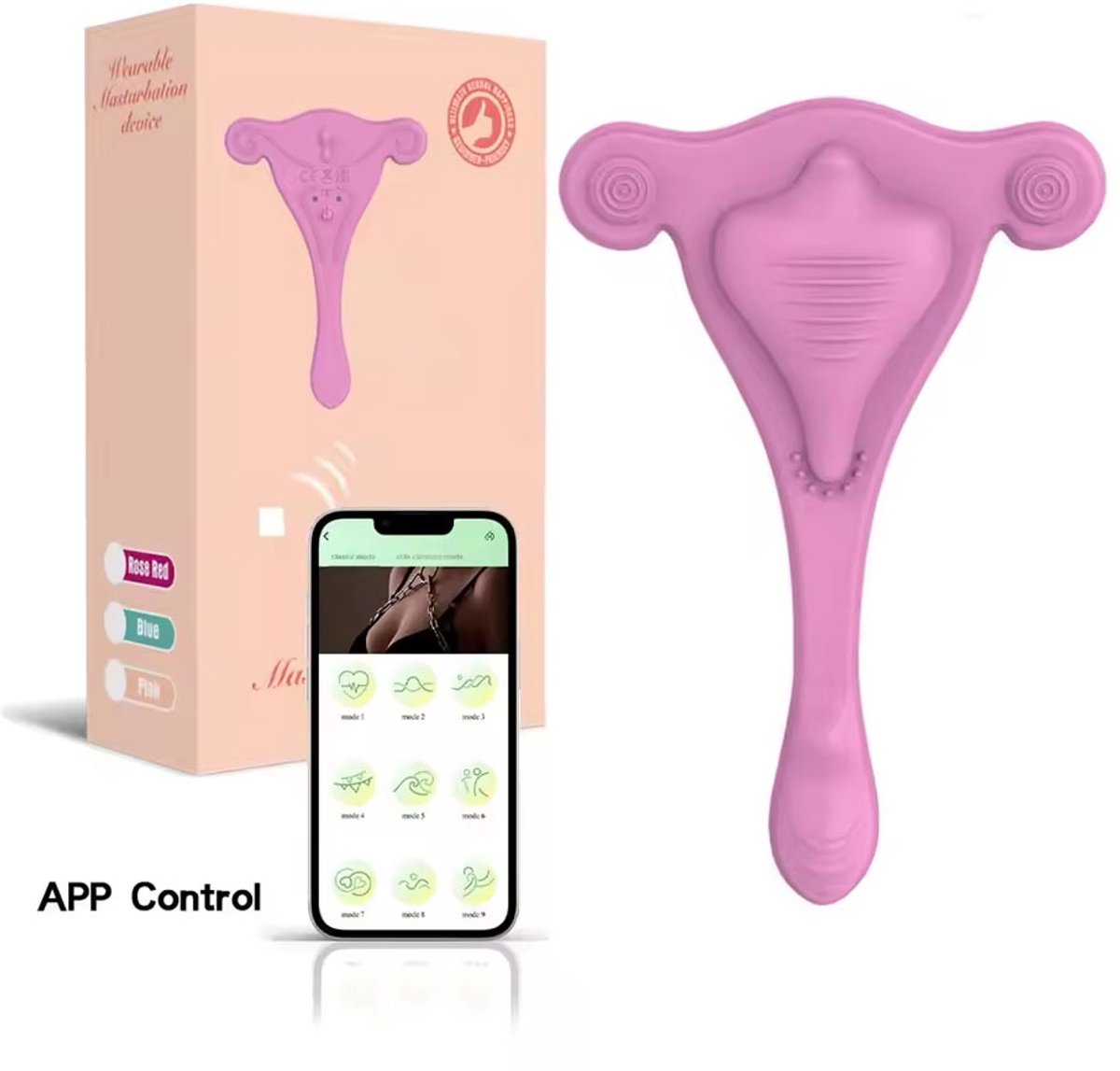 Goedkoopste Draadloze slip en string vibrator - 10 vibratie standen - Geluidsdicht - Clitoris, G-spot en prostaat stimulatie - Bluetooth - App bestuurbaar - Vagina vorm - One size - Telefoon - Vibrerende toys - Kleding