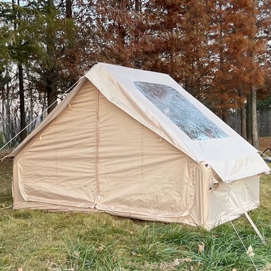 Tourus - Camping Tent - Opblaasbare Tent - 4 Personen - Glamping Tent - Luxe Kampeertent - Wind en Waterdicht - Grote Tent - Opblaasbaar - 288x203x195cm - Inclusief Bevestigingsmateriaal - Complete Set van Tourus — afbeelding 5