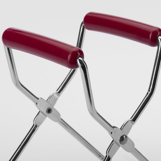 Westmark Glastang voor weckpotten met diameter tot 18 cm, verchroomd staal/kunststof, zilver/rood, 10532270