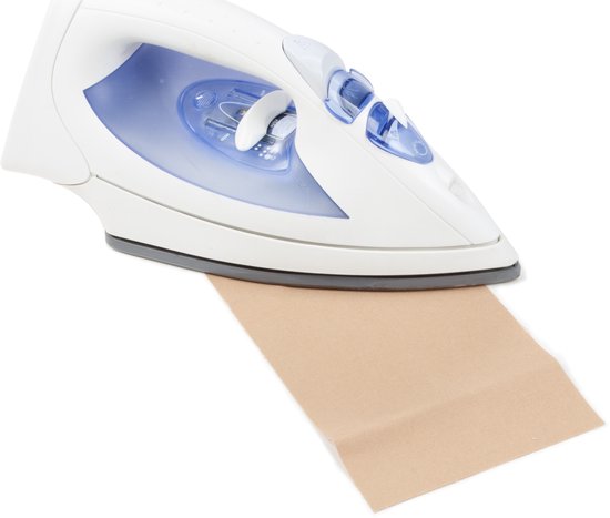 Bo-Camp - Reparatiedoek - Opstrijkbaar - Katoen - Beige van Bo-Camp — afbeelding 2
