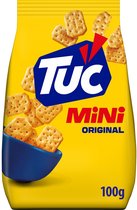 TUC Mini Crackers Original 14 x 100g - Voor de Borrel - Zoutjes - Mini Crackers - Snack - Lekker bij de Film
