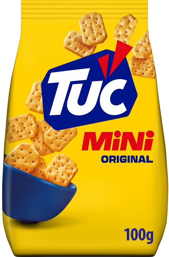 TUC Mini Crackers Original 14 x 100g - Voor de Borrel - Zoutjes - Mini Crackers - Snack - Lekker bij de Film