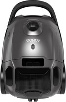 QONOS Power Premium Stofzuiger – Stofzuiger Met Zak – Sterke Zuigkracht – HEPA-filter – Inclusief Parketborstel – LED-display