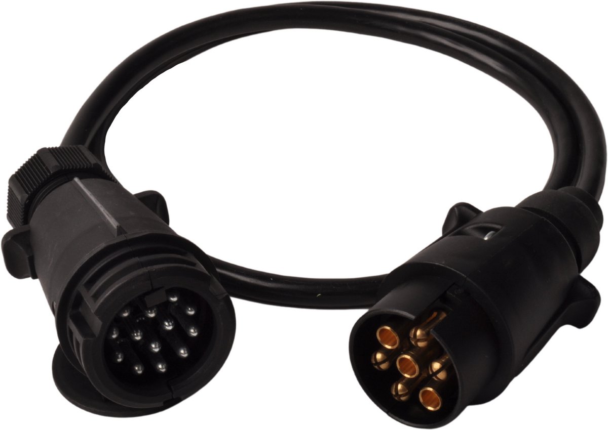 Adapter verlengkabel 7 aderig met 13-polige stekker & 7-polige stekker - 100 cm