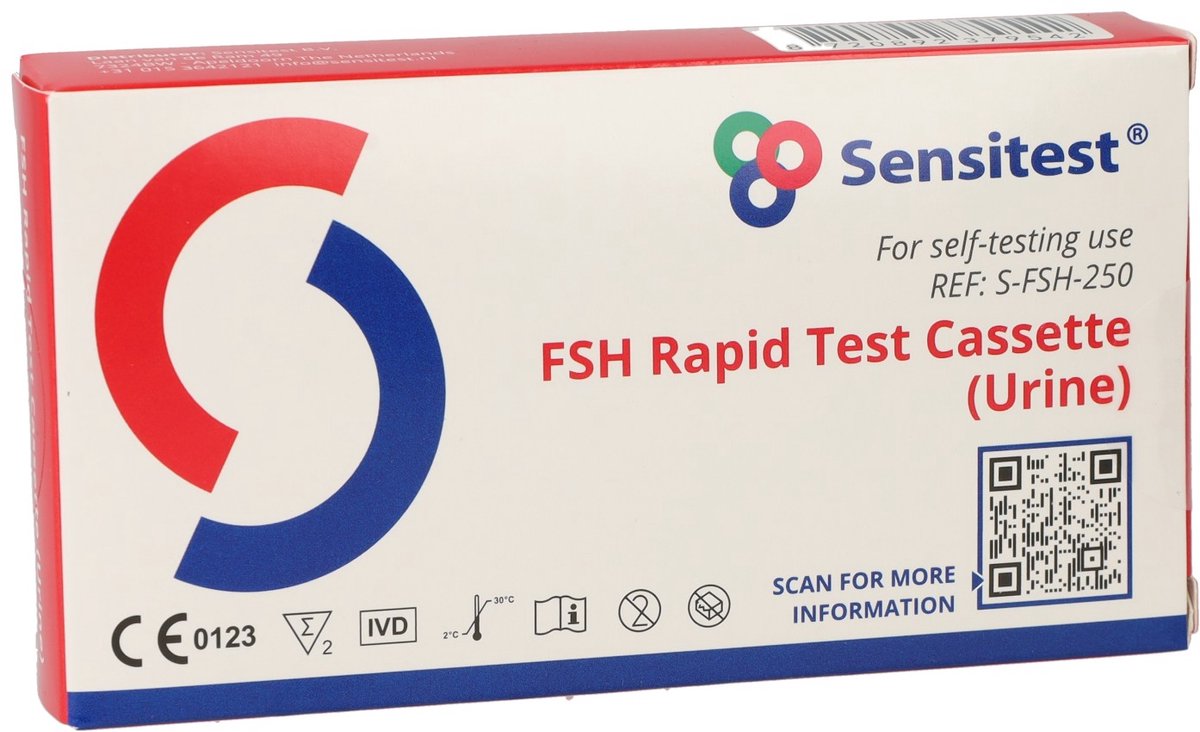 Goedkoopste FSH Sneltest – Zelftest voor Menopauze – Binnen 3 minuten resultaat – Eenvoudig thuis te gebruiken – 2 Stuks