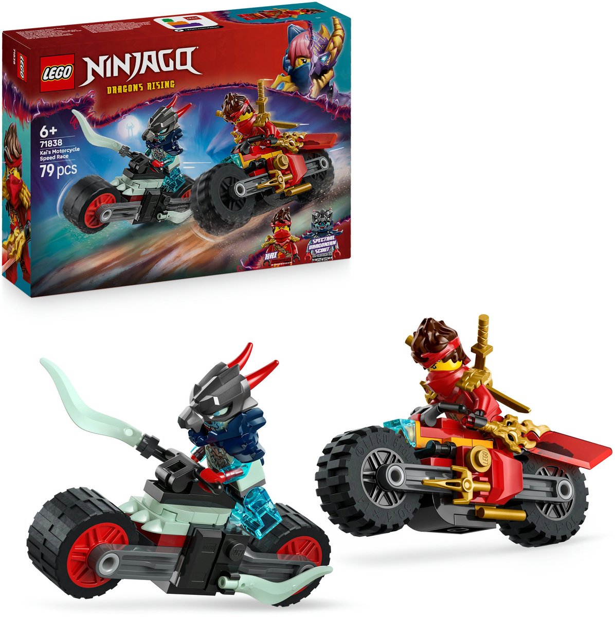 LEGO NINJAGO Kai's Motorrace Bouwpakket voor Kinderen - 71838 – foto 2