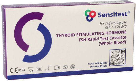 TSH Sneltest – Zelftest voor Schildklierfunctie – Resultaten binnen 10 Minuten – Eenvoudig thuis uit te voeren – 1 stuk