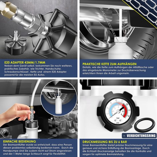 Vacuümmeter / remontluchter / Remontluchtingsset voor Auto & Motor