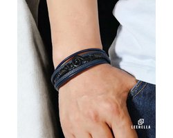 Leerella Muzieksleutel Armband van 21 cm Blauw in Echt Leer voor Dames en Heren, Een Diepgaande Verkenning van Muzieksleutel Leer Armbanden voor Muziekliefhebbers en Trendsetters Leerella Muzieksleutel Armband van 21 cm Blauw in Echt Leer voor Dames en Heren, Een Diepgaande Verkenning van Muzieksleutel Leer Armbanden voor Muziekliefhebbers en Trendsetters