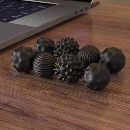 UZAHSK 8 stuks magnetische fidget toys, siliconen magnetische ballen, anti-stress ballen voor volwassenen en kinderen met angs-afbouw en ADHD, sensorische magnetische ballen set (gestructureerde UZAHSK 8 stuks magnetische fidget toys, siliconen magnetische ballen, anti-stress ballen voor volwassenen en kinderen met angs-afbouw en ADHD, sensorische magnetische ballen set (gestructureerde