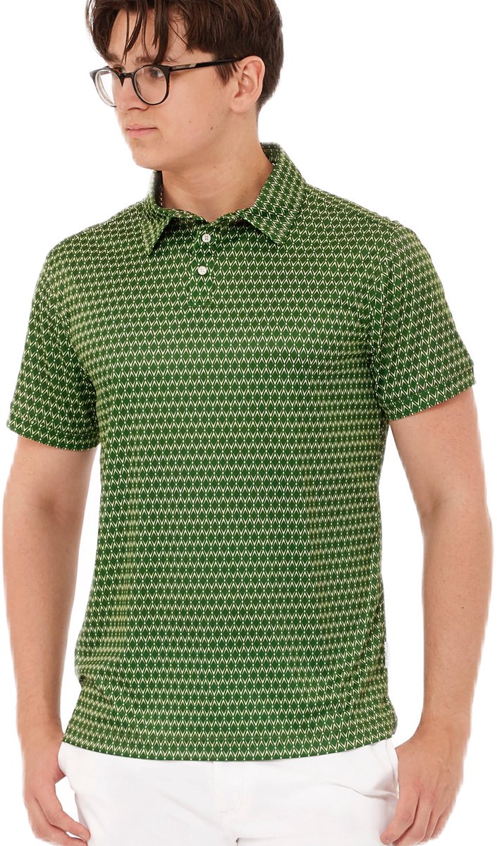 Func Factory mannen Polo Zig Zag groen maat L van Func Factory — afbeelding 4