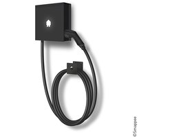 Smappee EV Wall 22Kw - slim EV-laadstation - 8 meter kabel - zwart