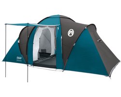 Coleman Spruce Falls 4 familietent – 4 persoons tent – 2 meter stahoogte – waterdicht en lichtgewicht – blauw/zwart