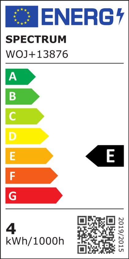 Ampoule LED Spectrum E27 4W 230V - 450 Lumen - Blanc chaud 2700K - Lumière chaleureuse - Économe en énergie - 10 pièces