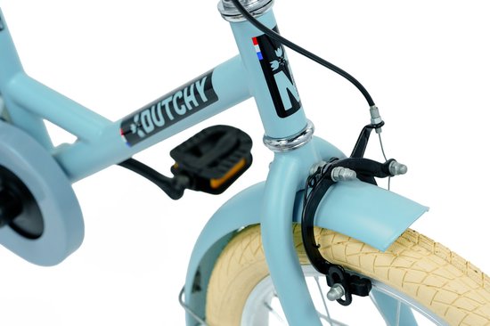 Nogan Dutchy Kinderfiets 18 Inch - Met Zijwieltjes - Verstelbaar Stuur & Zadel - Terugtraprem & V-Brake - Blauw van Nogan — afbeelding 5