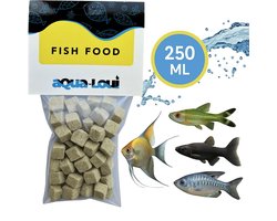 Aqua-Loui® - Gedroogd Visvoer - Tropisch Vissenvoer - Tubifex - Drijvend & Langzaam Zinkend Visvoer - Aquarium - Geschikt Voor Zoetwater Vissen - 250ml