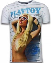 Playtoy Summer Jam - Digital Rhinestone T-shirt - Wit